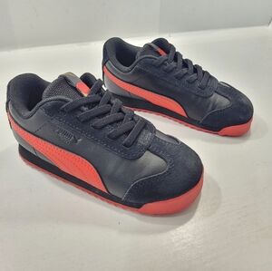 PUMA ROMA ART OF SPORT TODDLER KID CASUAL SHOE SIZE 9C 382953-01 BLACK/R…